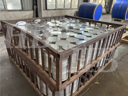 Superficie finita 1050-H14 Wafer in alluminio/dischi in alluminio di 80 mm a 1600 mm di diametro per segnali stradali