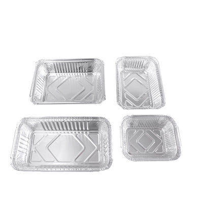 Prodotto da noi stessi e di buona qualità Scartatore quadrato di foglio di alluminio Scatola da pranzo resistente alle alte temperature