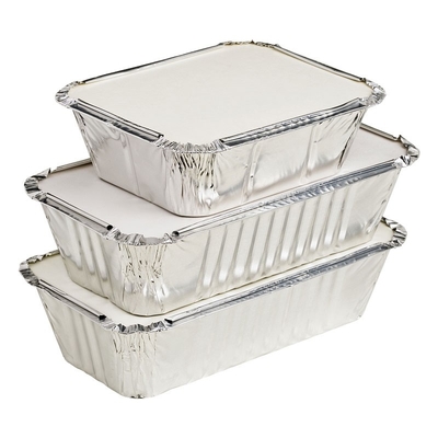 Prodotto da noi stessi e di buona qualità Scartatore quadrato di foglio di alluminio Scatola da pranzo resistente alle alte temperature