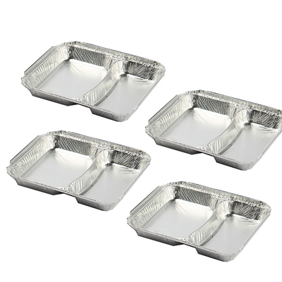 Prodotto da noi stessi e di buona qualità Scartatore quadrato di foglio di alluminio Scatola da pranzo resistente alle alte temperature