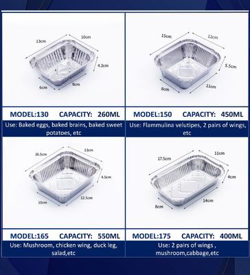 Adatto per contenitori per il pranzo in alluminio per uso alimentare nel settore della ristorazione, servizio personalizzato, con oltre dieci anni di supporto da fabbrica professionale
