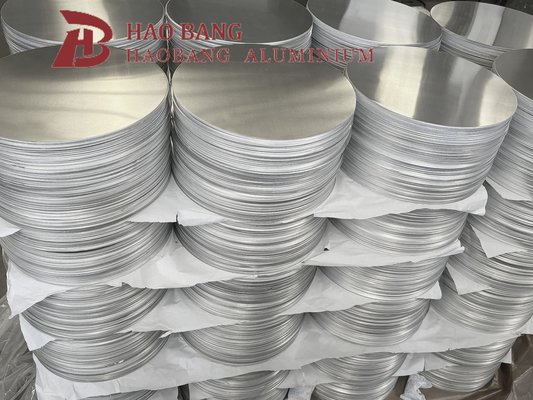 Dischi di alluminio artigianale di alluminio Nostick rotondo bianco Piatto per utensili da cucina