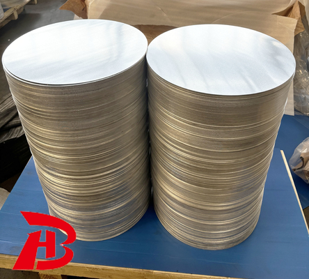 3003 astm b209 dc lamiere di alluminio circolare, dischi metallici rotondi per utensili da cucina