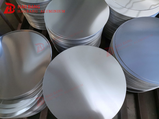 990,9% di alluminio puro 1100 cerchio con superficie liscia e finitura argento