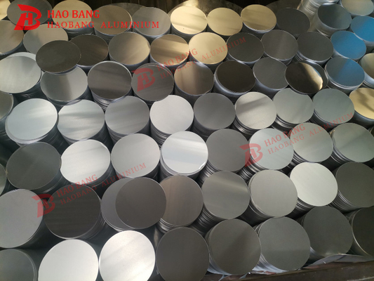 3003 astm b209 dc lamiere di alluminio circolare, dischi metallici rotondi per utensili da cucina