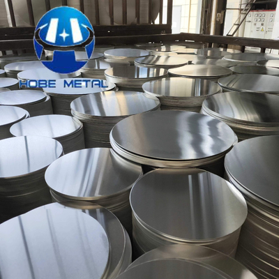 Serie 3000 5000 Superficie liscia e lucente Lastra di alluminio rotonda per utensili da cucina