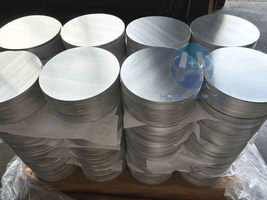 Disco di alluminio di alta piattazza 1050/3003 Lega O H12 Temperatura CC DC Materiale Resistente al profondo disegno Crack Diametro personalizzato per pentole Pane Stamping industriale