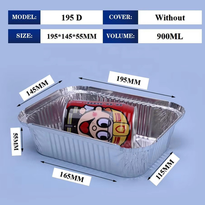 26 oz Aluminum Foil Lunch Box Contenitore alimentare resistente al calore