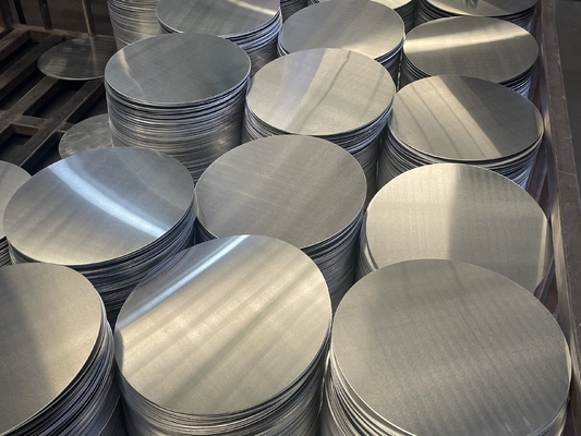 Dischi di alluminio non aderenti laminati a caldo 1050 1060 1070 1100 3003 3004, produzione e lavorazione in fabbrica, prodotti di alta qualità