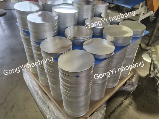 Alta piattezza 1050/3003 Disco in lega di alluminio resistente alle crepe per disegno profondo con diametro personalizzato per stampi industriali