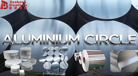 Fabbricazione di contenitori - pezzi rotondi di alluminio da 80 a 1100 mm, spessore da 0,5 a 6 mm. Cerchio di alluminio di grado industriale