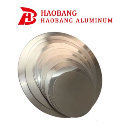 1050 1060 Disco circolare in alluminio H12 Temperature Deep Drawing Crack Resistant Blank per pentole e pentole da cucina