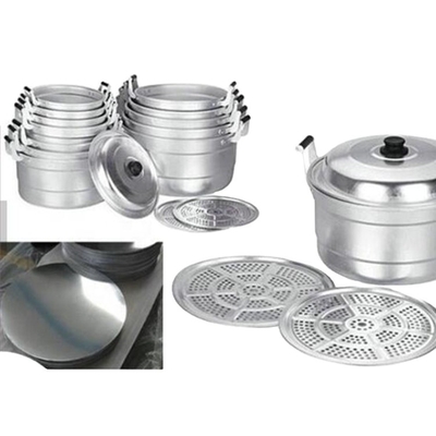 3003 3004 3005 3050 Serie Piastra circolare di alluminio in lamiera metallica per utensili da cucina