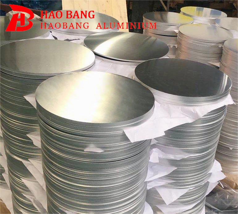 Disco circolare in alluminio 1050 1060 H12 temperato per imbutitura profonda, resistente alle crepe, diametro 100-650 mm per pentole e padelle per la cottura