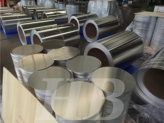 Dischi di alluminio 3003 ad alta resistenza, spessore 0,3-6 mm, diametro 80-1600 mm
