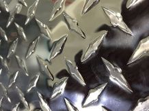 Lamiera mandorlata in alluminio, finitura da laminatoio, lega serie 3000 e 5000